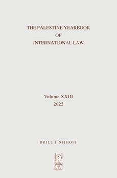 Hardcover The Palestine Yearbook of International Law (2022) Book