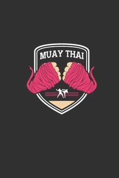 Paperback Muay Thai Hand Wrap Boxing Notebook [Lined] [6x9] [110 pages]: Pink Wraps Book