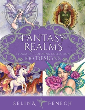 Paperback Fantasy Realms Coloring Collection: 100 Designs Book