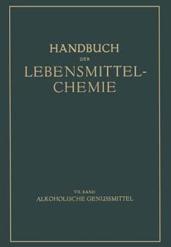 Paperback Alkoholische Genussmittel [German] Book