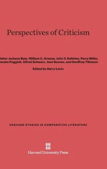 Hardcover Perspectives of Criticism Book