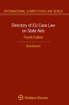 Hardcover Directory of EU Case Law on State Aids Book