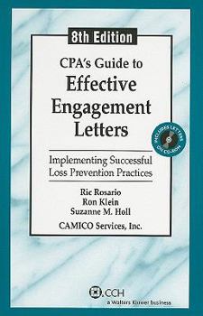 Paperback CPA's Guide to Effective Engagement Letters: Implementing Successful Loss Prevention Practices [With CDROM] Book