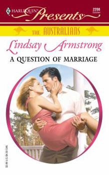 Mass Market Paperback A Question of Marriage Book