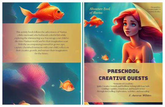 Paperback Preschool Creative Quests (Adventure Book of Marina): Moments of Creativity: Ignite Creative Growth and Problem-Solving with Your Kids, Guiding ... and Journaling. (Dream2Live Creative Kids) Book