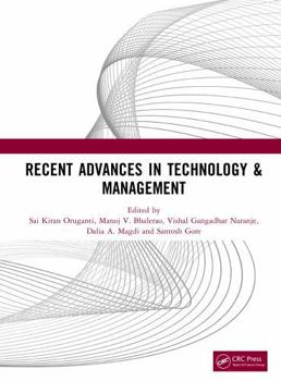Hardcover Recent Advances in Technology & Management Book