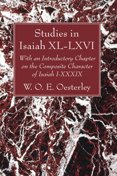 Hardcover Studies in Isaiah XL-LXVI Book