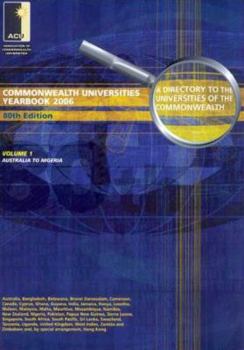 Paperback Commonwealth Universities Yearbook 2006: Two Volume Set, 80th Edition Book