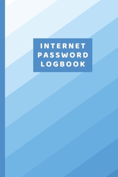 Paperback Internet Password Logbook: Organizer with Alphabetical Tabs (6" X 9") Book