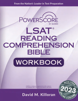 Paperback Powerscore LSAT Reading Comprehension Bible Workbook Book