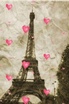 Paperback paris Eiffel Tower pink hearts Vintage creative blank page journal: paris Eiffel Tower pink hearts Vintage creative blank page journal Book