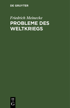 Hardcover Probleme Des Weltkriegs: Aufsätze [German] Book
