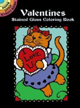 Paperback Valentines Stained Glass Coloring Book