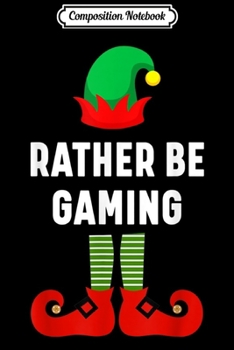 Composition Notebook: Matching Christmas Pajamas Gaming Elf Gift  Journal/Notebook Blank Lined Ruled 6x9 100 Pages