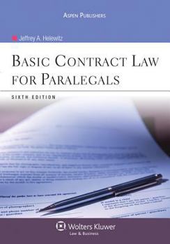 Paperback Basic Contract Law for Paralegals, Sixth Edition Book