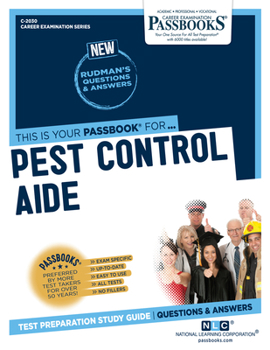 Paperback Pest Control Aide (C-2030): Passbooks Study Guide Volume 2030 Book