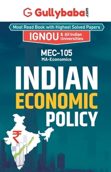 Paperback MEC-105 Indian Economic Policy Book