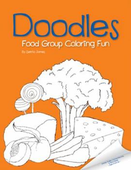 Paperback Doodles Food Group Coloring Fun Book