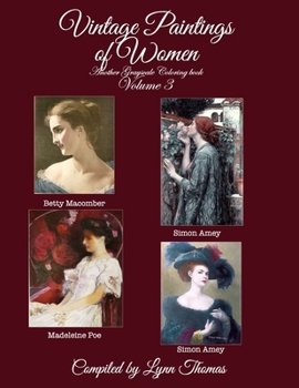 Paperback Vintage Paintings of Women: Another Grayscale Coloring Book