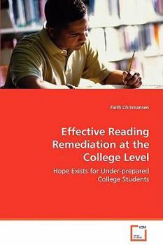 Paperback Effective Reading Remediation at the College Level Book