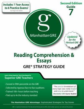 Paperback Reading Comprehension & Essays GRE Strategy Guide Book