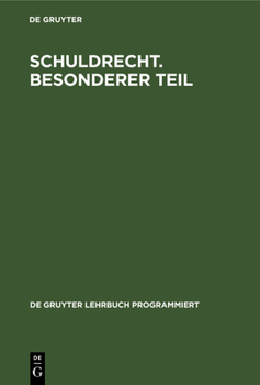 Hardcover Schuldrecht. Besonderer Teil [German] Book