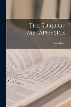 Paperback The Surd of Metaphysics Book