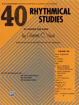 Paperback 40 Rhythmical Studies: E-flat Alto Saxophone Book