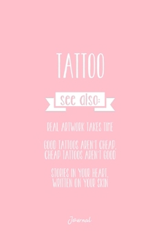 Journal: Dot Grid Journal - Tattoo Sayings Dictionary Definition Cool Christmas Gift - Pink Dotted Diary, Planner, Gratitude, Writing, Travel, Goal, Bullet Notebook