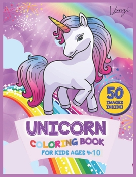 Paperback Unicorn coloring book: For kids ages 4-10 Book