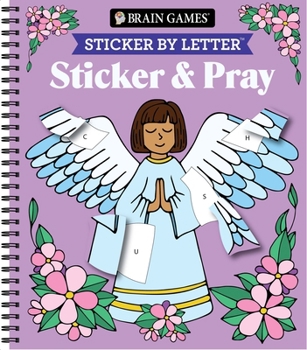 Spiral-bound Brain Games - Sticker by Letter - Sticker & Pray Book