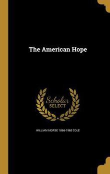 Hardcover The American Hope Book