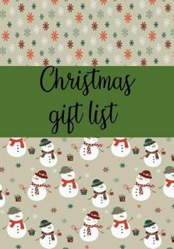 Paperback Christmas Gift List: Notebook to Make Your Christmas List: Gifts You Are Going to Purchase for Everyone: 7" X10," 110 Line Pages Book