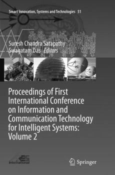 Paperback Proceedings of First International Conference on Information and Communication Technology for Intelligent Systems: Volume 2 Book