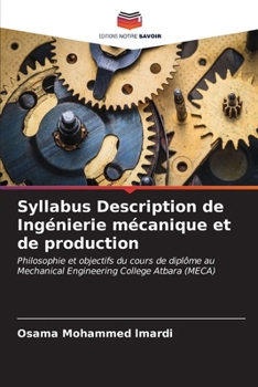 Paperback Syllabus Description de Ingénierie mécanique et de production [French] Book