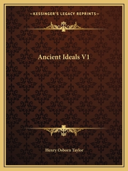 Paperback Ancient Ideals V1 Book