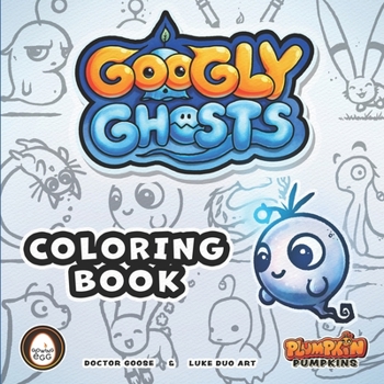 Paperback Coloring Book - Googly Ghosts Book