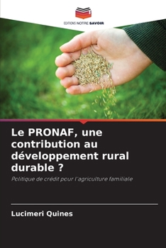 Paperback Le PRONAF, une contribution au développement rural durable ? [French] Book