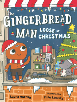 Library Binding Gingerbread Man Loose at Christmas Book