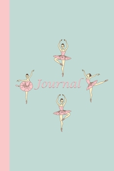 Paperback Journal: Ballerinas (Pink and Green) 6x9 - GRAPH JOURNAL - Journal with graph paper pages, square grid pattern Book