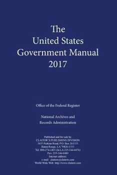 Paperback United States Government Manual 2017 Book