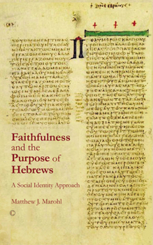 Paperback Faithfulness and the Purpose of Hebrews: A Social Identity Approach Book