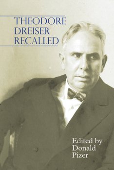 Hardcover Theodore Dreiser Recalled Book