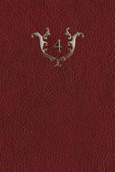 Paperback Monogram "4" Notebook Book