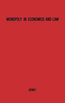 Paperback Monopoly in Economics and Law. Book