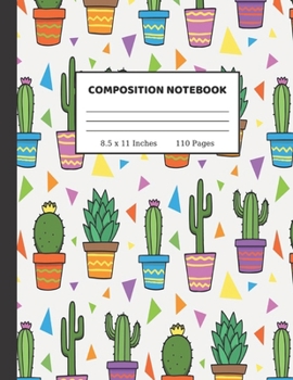 Composition Notebook: Pretty Wide Ruled Paper Notebook Journal Wide Blank Lined Workbook for Teens Kids Students Girls for Home School College for Writing Notes 8.5 x 11, 110 pages