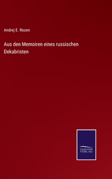 Hardcover Aus den Memoiren eines russischen Dekabristen [German] Book