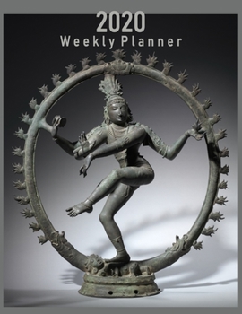 Paperback 2020 Weekly Planner: Nataraja Sculpture Book