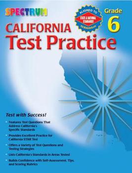 Paperback California Test Practice, Grade 6 Book