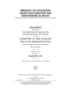 Paperback Immigration and Naturalization Service's (INS's) interactions with Hesham Mohamed Ali Hedayet Book